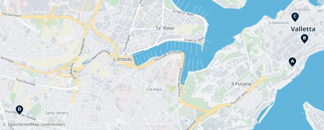 Map of Ta' Xbiex