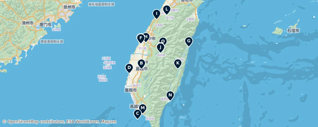 Map of Taiwan Province
