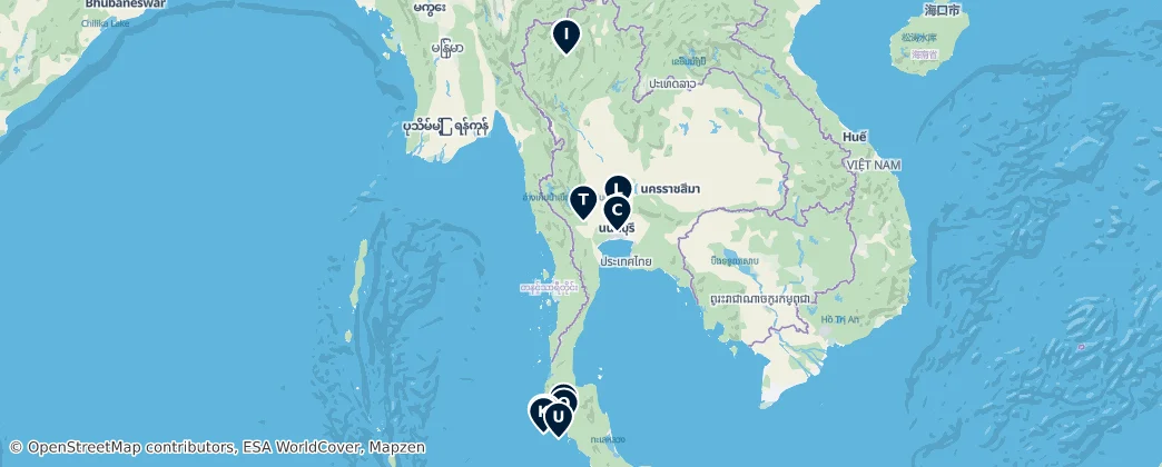 Map of Tailândia