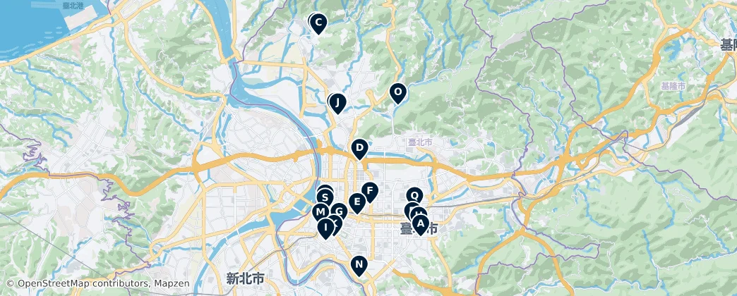 Map of Taipé