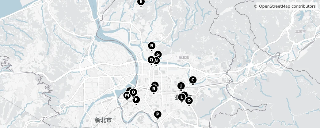 Map of Taipé