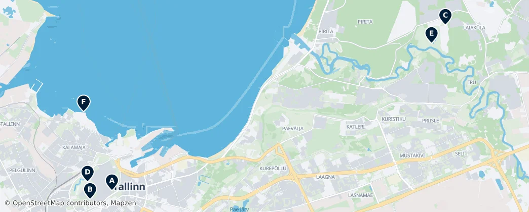 Map of Tallinn