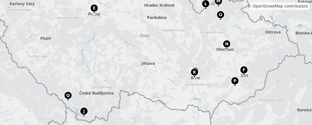 Map of Tcheca