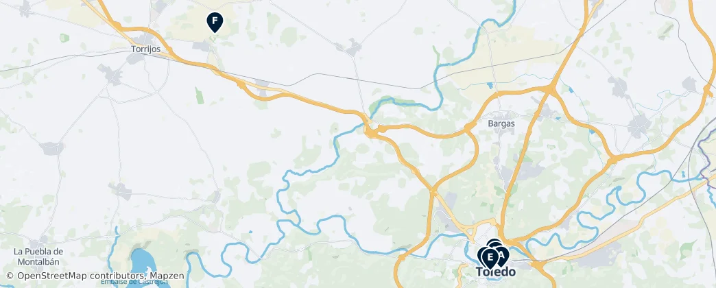 Map of Toledo