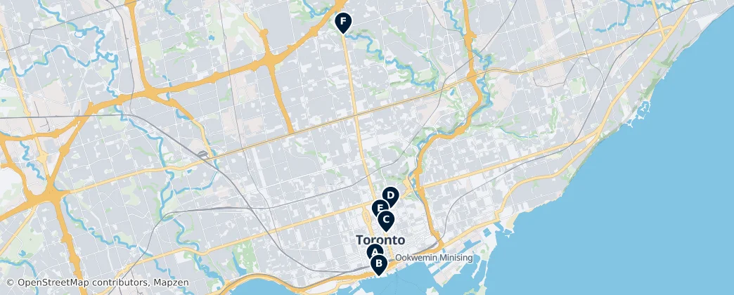 Map of Toronto