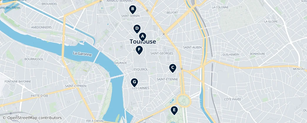 Map of Toulouse