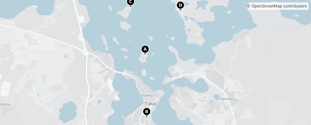 Map of Trakai