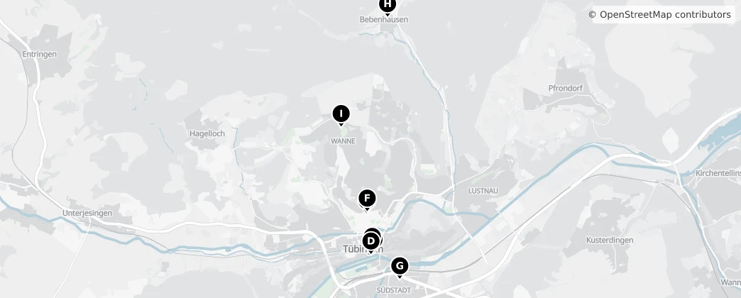 Map of Tubinga