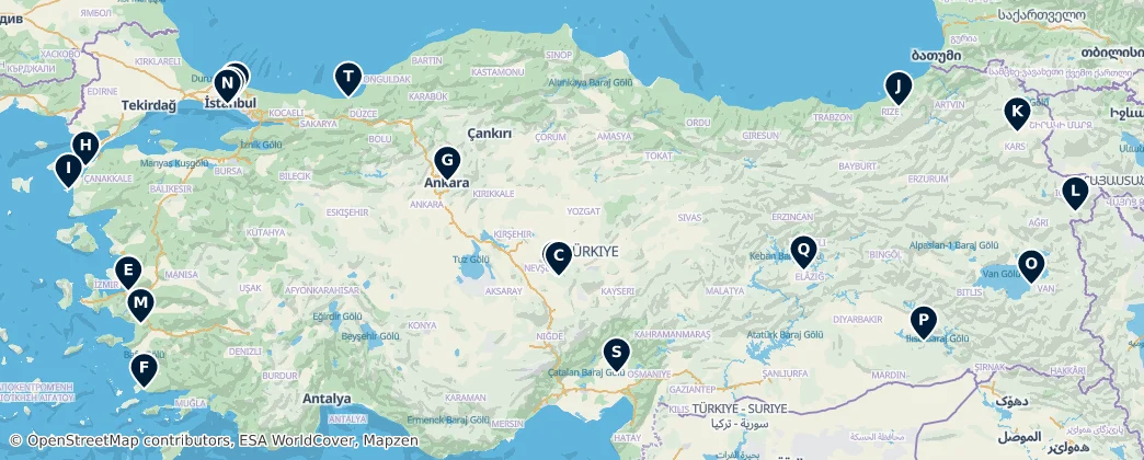 Map of Turquia