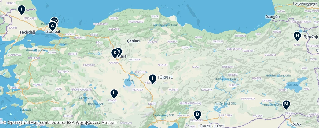 Map of Turquia