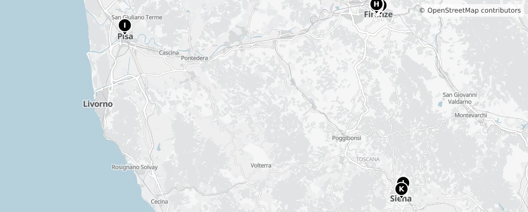 Map of Toscana