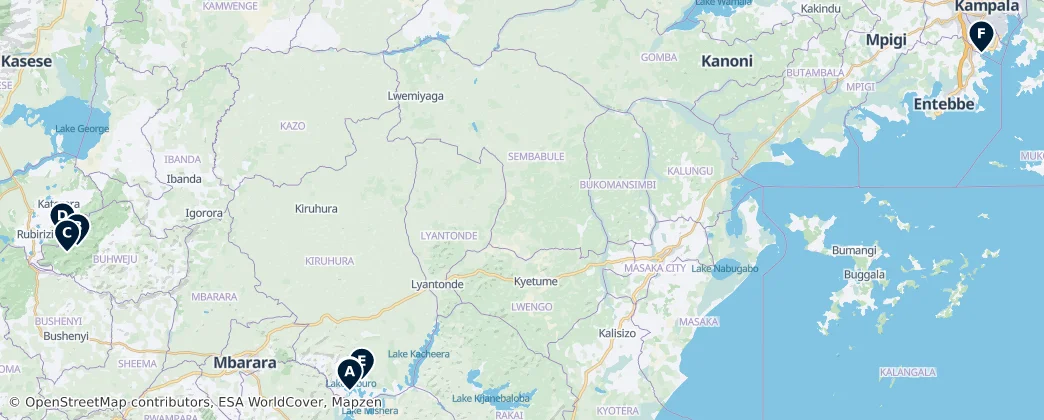 Map of Uganda