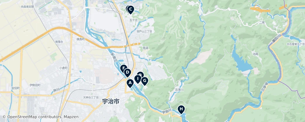 Map of Uji