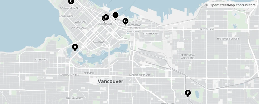 Map of Vancouver