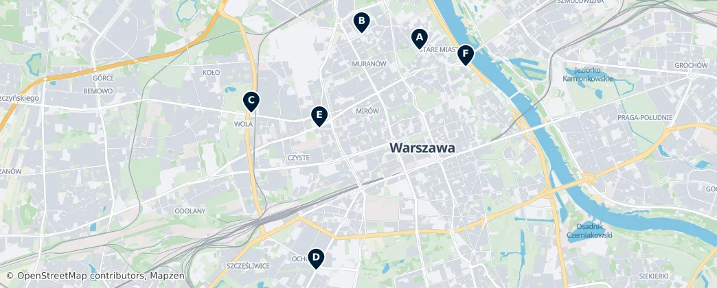 Map of Varsóvia