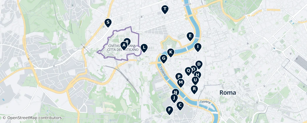 Map of Vaticano