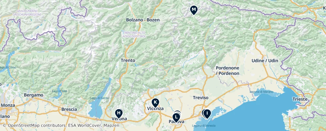 Map of Vêneto