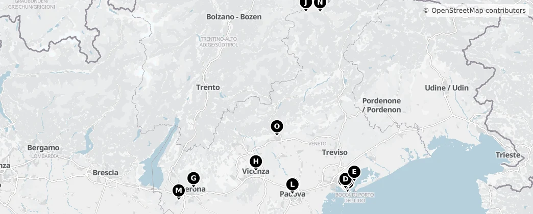 Map of Vêneto