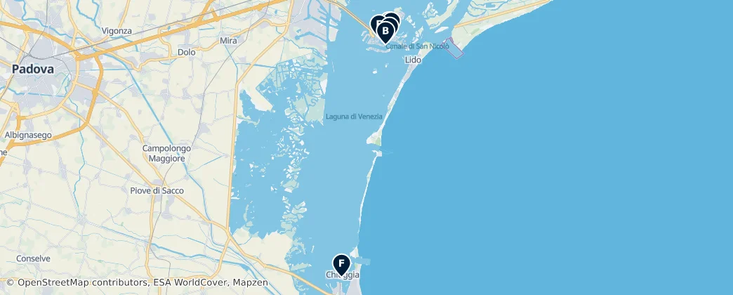 Map of Veneza