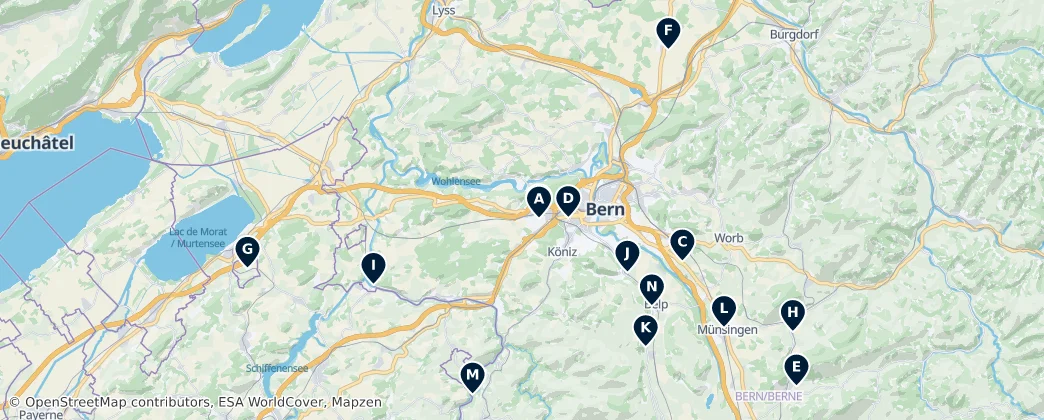 Map of Berna-Mittelland