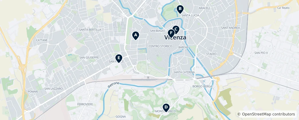 Map of Vicenza