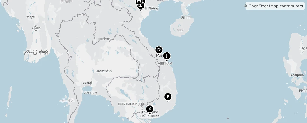Map of Vietnã