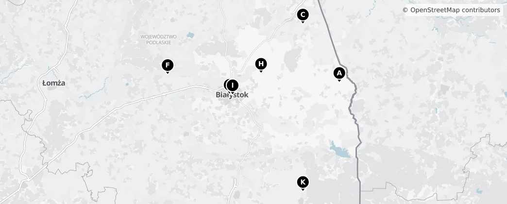 Map of Voivodia da Podláquia