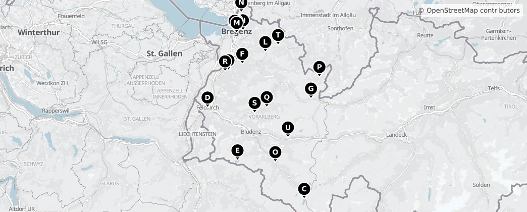 Map of Vorarleberga
