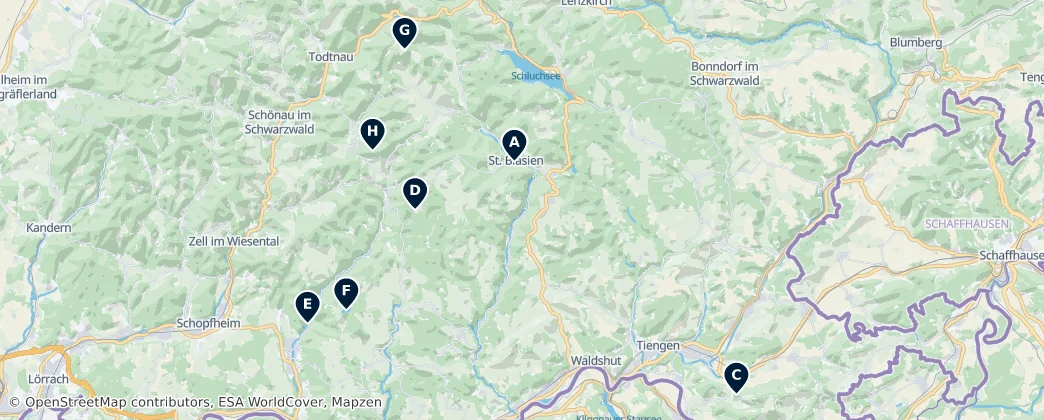 Map of Waldshut
