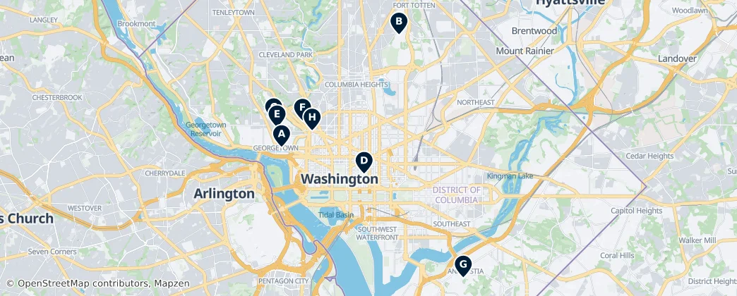 Map of Washington, D.C.