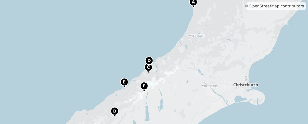 Map of West Coast