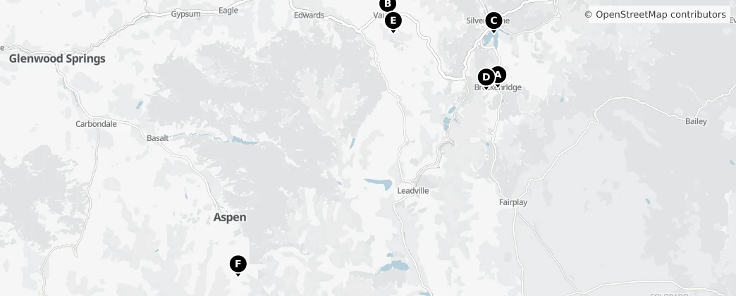 Map of White River National Forest