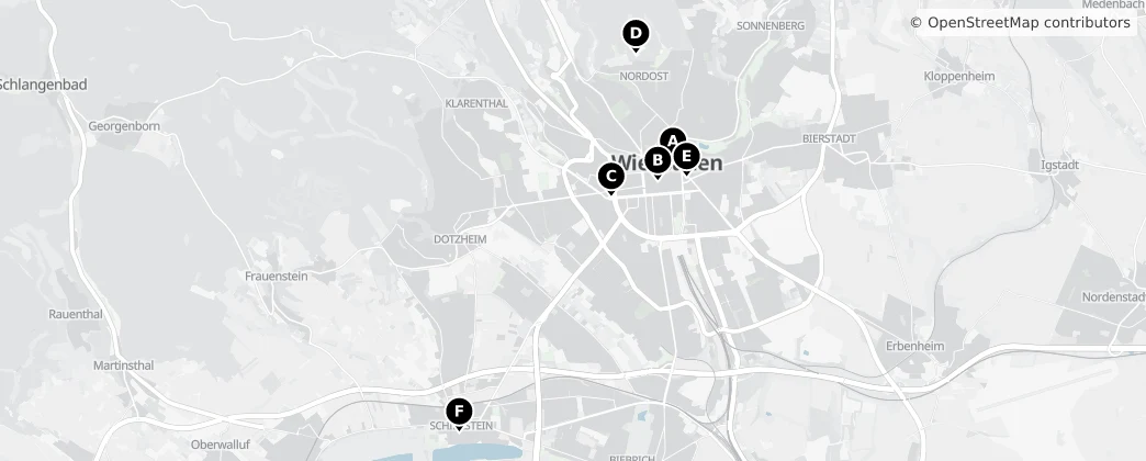Map of Wiesbaden