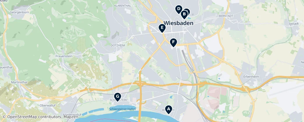 Map of Wiesbaden