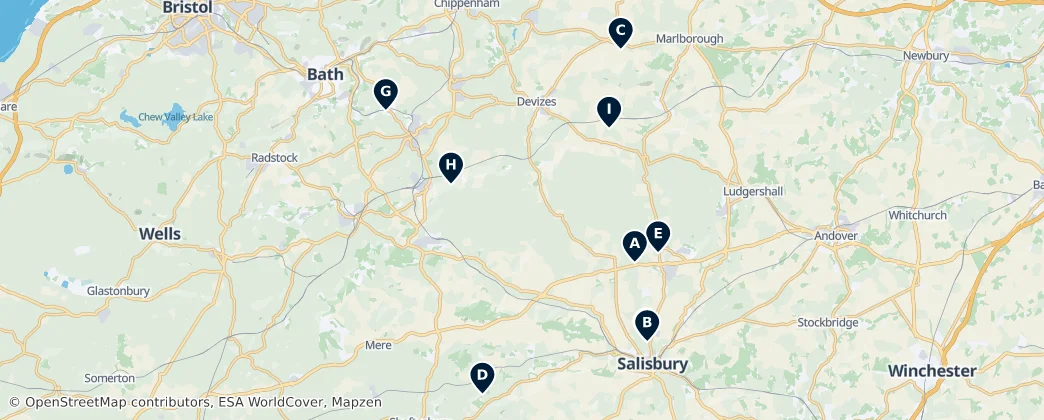 Map of Wiltshire