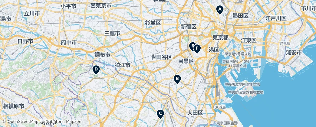 Map of 武蔵国