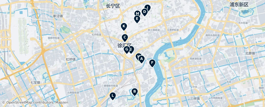 Map of Xuhui