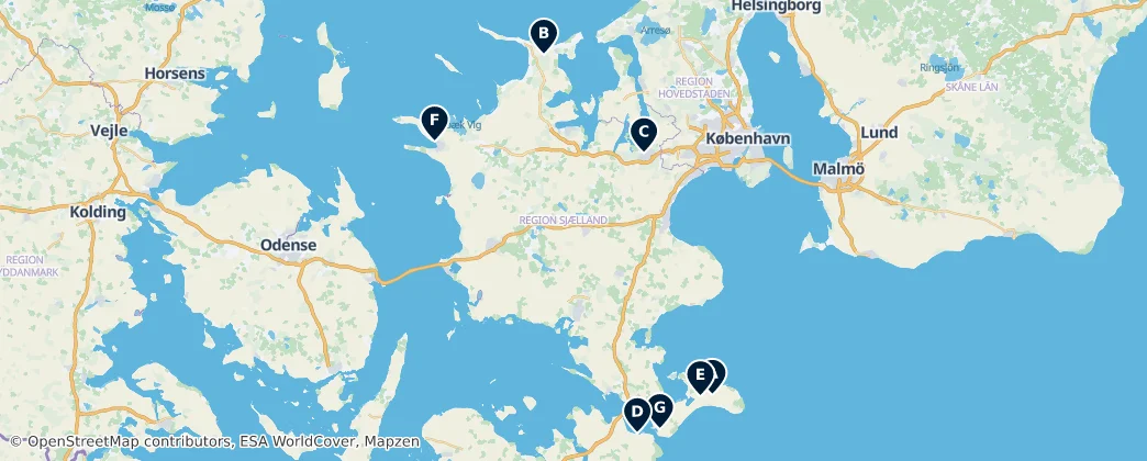 Map of Zelândia