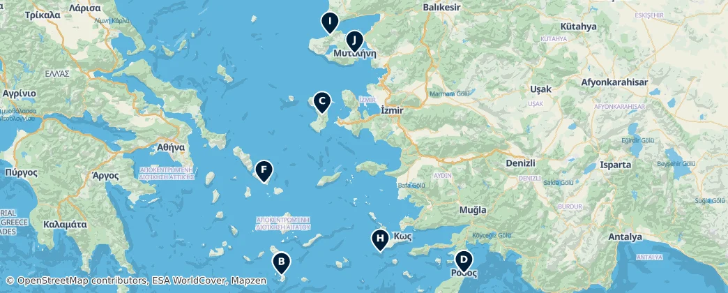 Map of Decentralized Administration of the Aegean