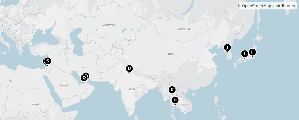 Map of Asia