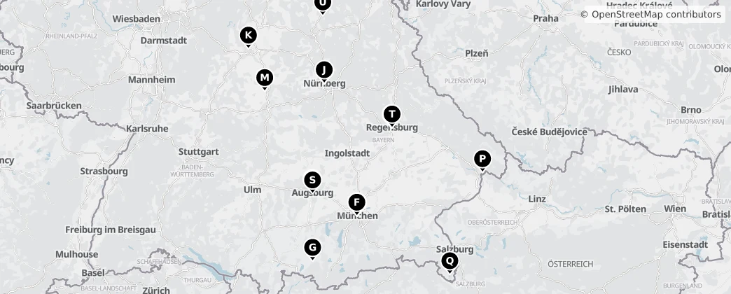 Map of Bavaria