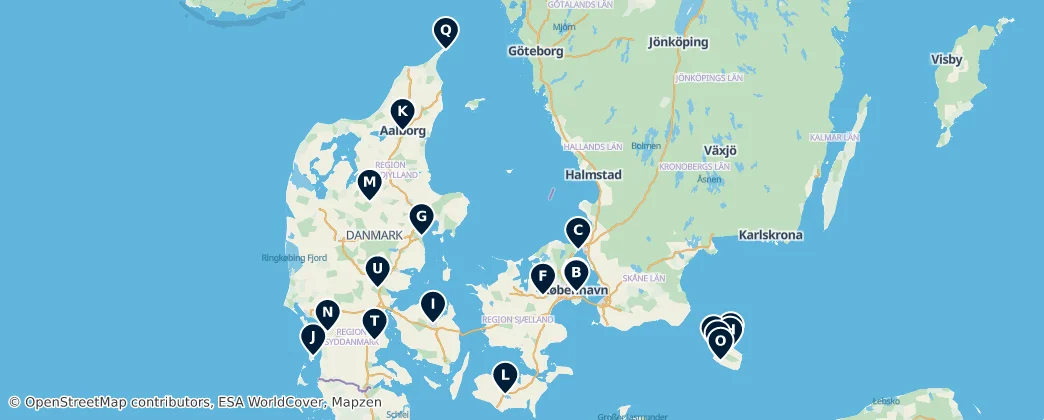 Map of Denmark