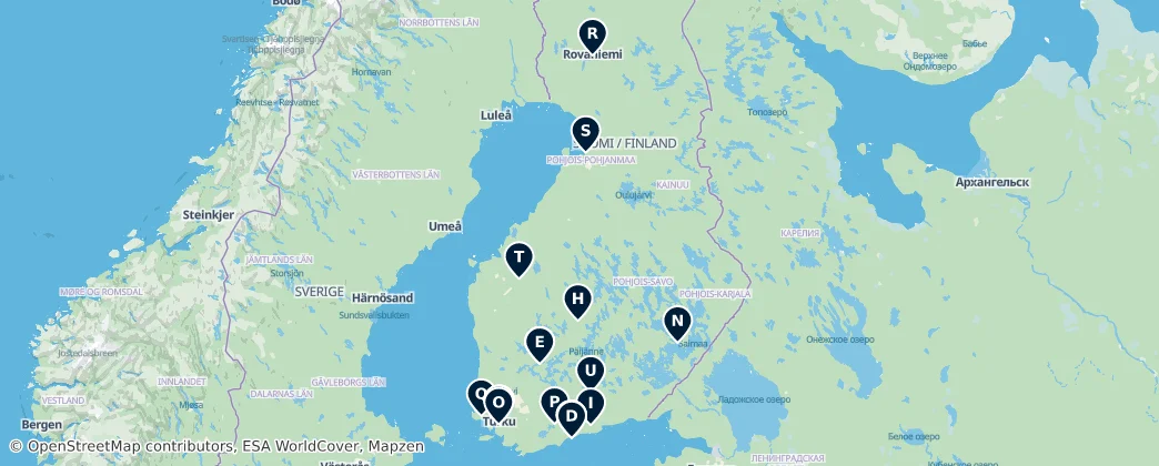 Map of Finland
