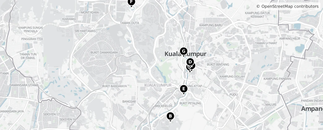 Map of Kuala Lumpur