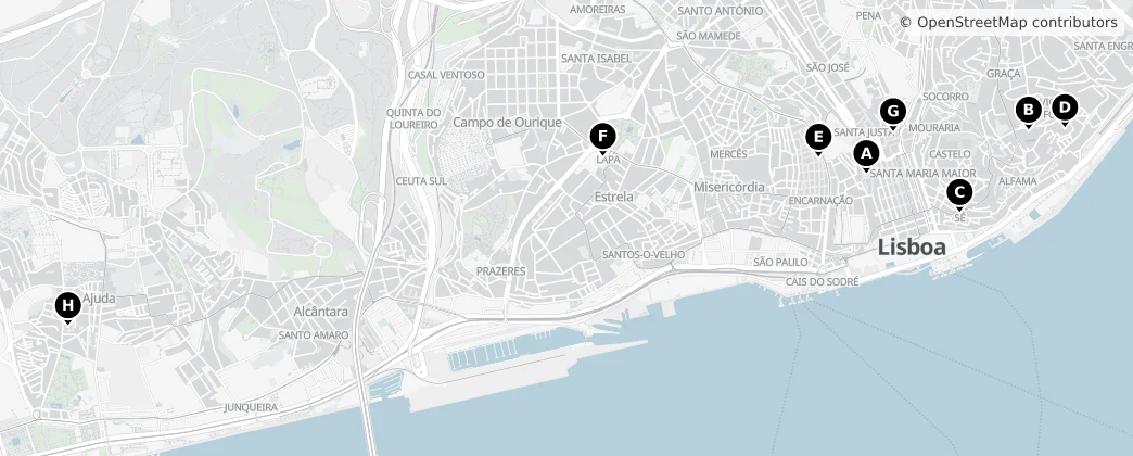 Map of Lisbon