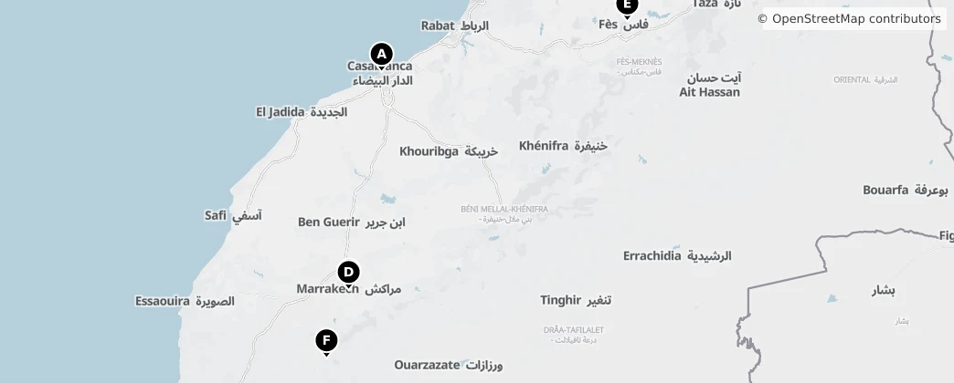 Map of Morocco
