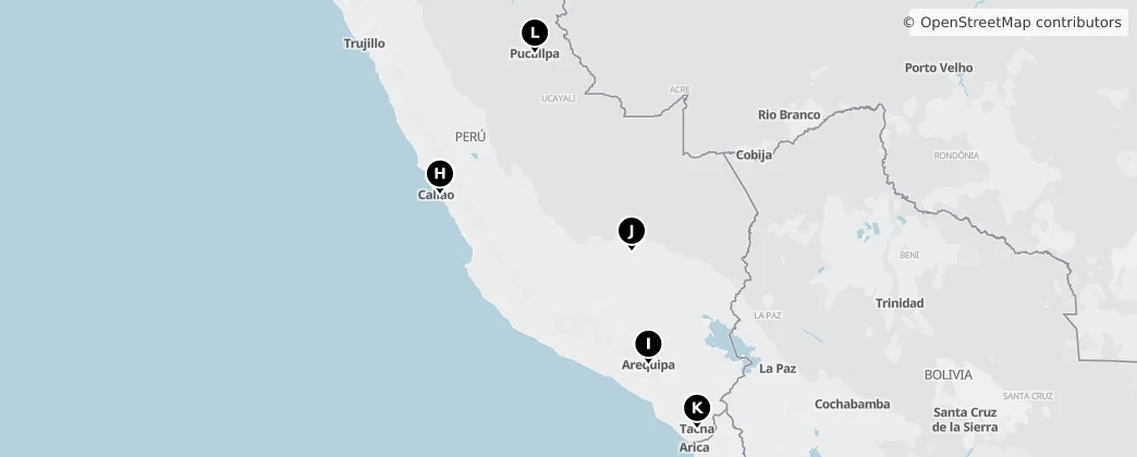 Map of Peru