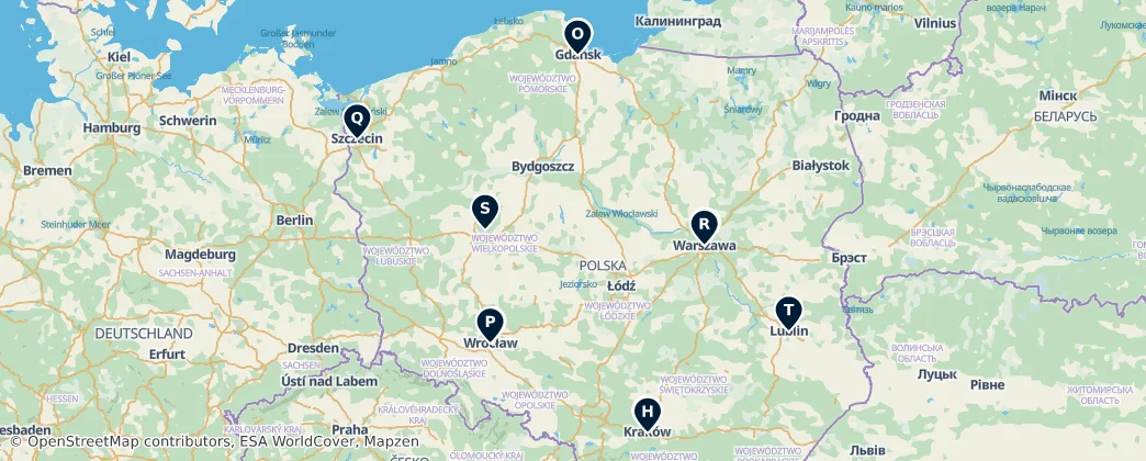 Map of Poland