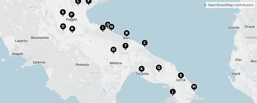 Map of Puglia