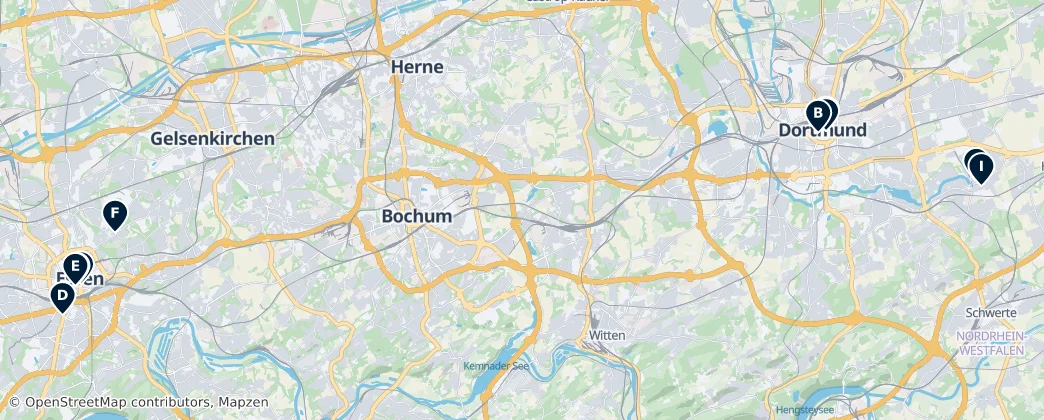 Map of Ruhr